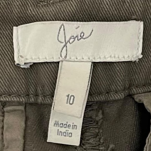 Joie Olive Green Beaded Side Detail Casual Cargo Pants - Picture 5 of 8